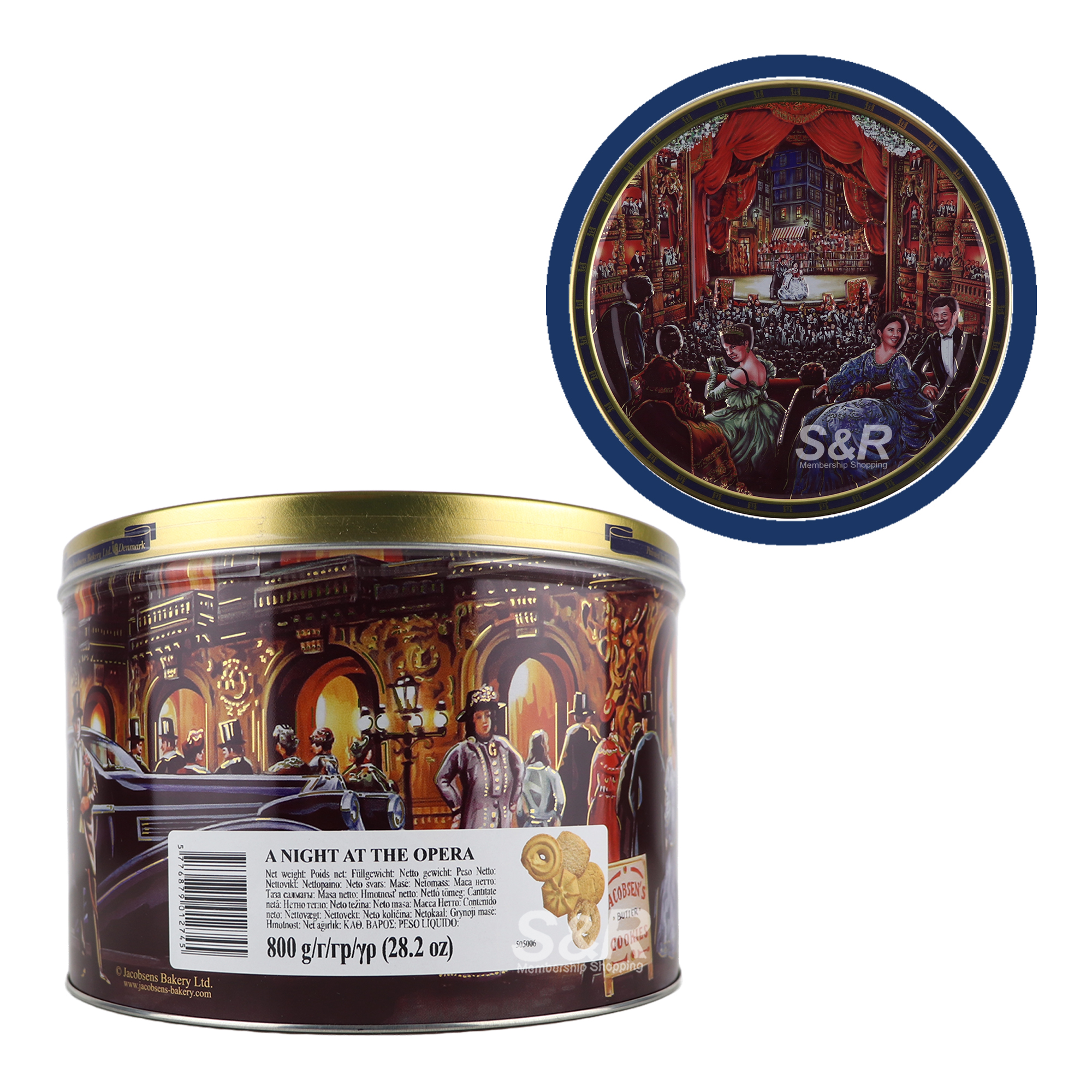Jacobsen's A Night At The Opera Butter Cookies 800g Jacobsen's A Night At The Opera Butter Cookies 800g